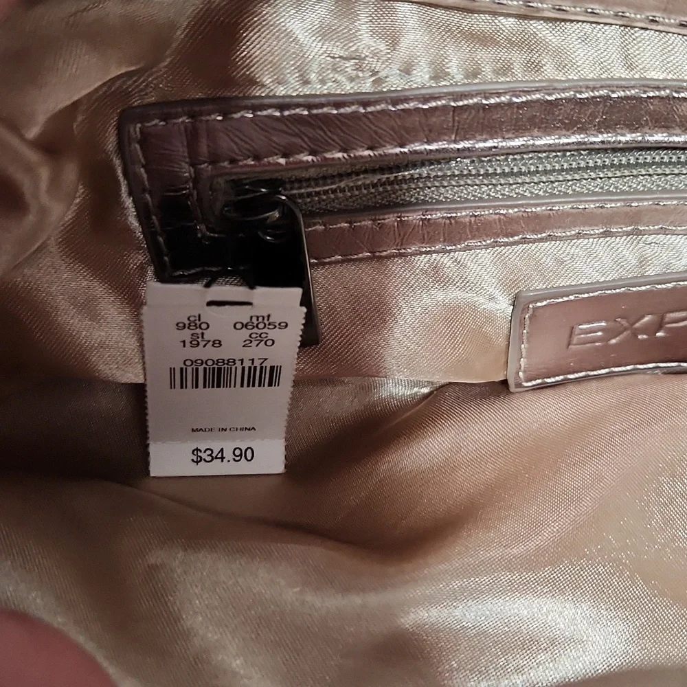NWT Express clutch- gold/silver